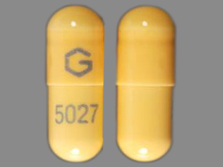 Yellow capsule, G 5027