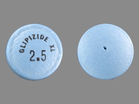 GLIPIZIDE XL 2 5: (59762-5031) Glipizide ER 2.5 mg 24 Hr Extended Release Tablet by Cardinal Health
