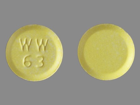 WW 63: (60429-045) Hctz 12.5 mg / Lisinopril 20 mg Oral Tablet by Golden State Medical Supply, Inc.