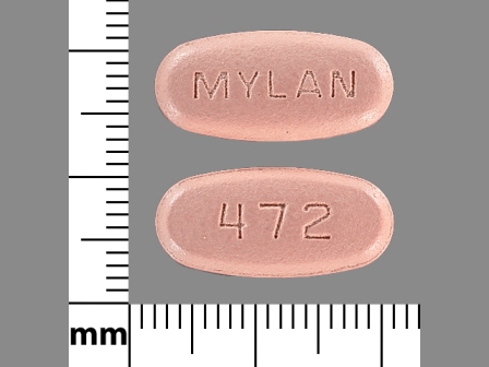 MYLAN 472: (60429-070) Mycophenolate Mofetil 500 mg Oral Tablet, Film Coated by Golden State Medical Supply, Inc.