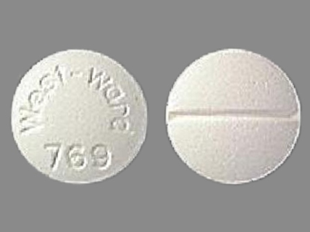 West ward 769: (60429-104) Isdn 5 mg Oral Tablet by Golden State Medical Supply, Inc.