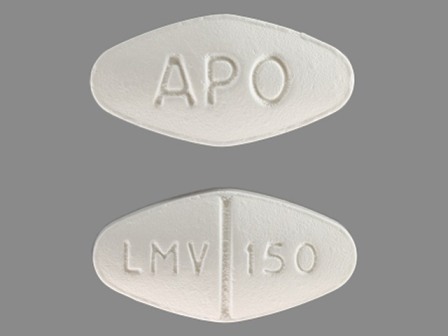 APO LMV 150: (60429-353) Lamivudine 150 mg Oral Tablet, Film Coated by Major Pharmaceuticals