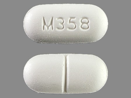 M358: (60429-510) Apap 500 mg / Hydrocodone Bitartrate 7.5 mg Oral Tablet by Golden State Medical Supply, Inc.