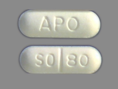 APO SO 80: (60429-748) Sotalol Hydrochloride 80 mg Oral Tablet by Golden State Medical Supply, Inc.