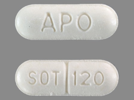 APO SOT 120: (60429-749) Sotalol Hydrochloride 120 mg Oral Tablet by Golden State Medical Supply, Inc.