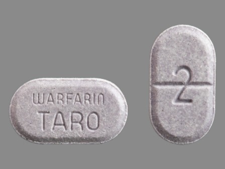2 WARFARIN TARO: (60429-785) Warfarin Sodium 2 mg Oral Tablet by Golden State Medical Supply, Inc.