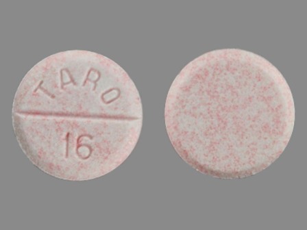 TARO 16: (60429-934) Carbamazepine 100 mg Oral Tablet by State of Florida Doh Central Pharmacy