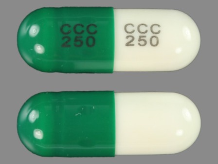 CCC 250: (60429-936) Cephalexin (As Cephalexin Monohydrate) 250 mg Oral Capsule by Golden State Medical Supply, Inc.