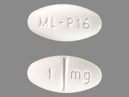 1 mg ML P16: (60429-953) Doxazosin (As Doxazosin Mesylate) 1 mg Oral Tablet by Golden State Medical Supply, Inc.