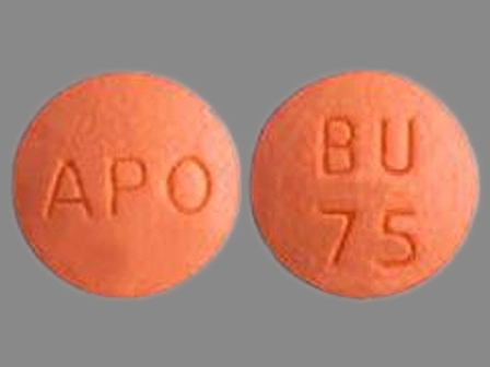 APO BU 75: (60505-0158) Bupropion Hydrochloride 75 mg Oral Tablet by Apotex Corp