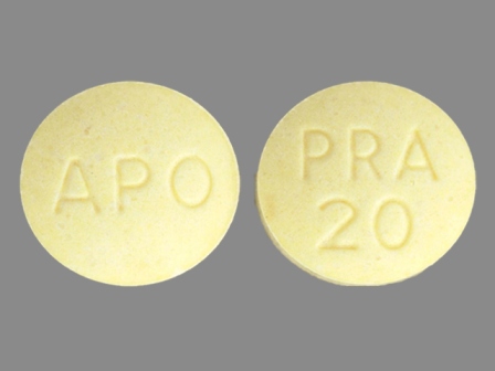 APO PRA 20: (60505-0169) Pravastatin Sodium 20 mg Oral Tablet by Apotex Corp.