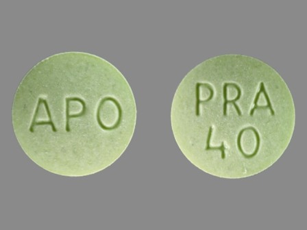 APO PRA 40: (60505-0170) Pravastatin Sodium 40 mg Oral Tablet by Apotex Corp.