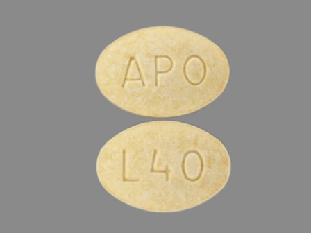 APO L40: (60505-0189) Lisinopril 40 mg Oral Tablet by Apotex Corp.