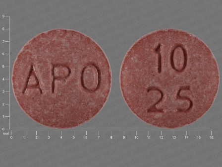 APO 10 25: (60505-0209) Enalapril Maleate 10 mg / Hctz 25 mg Oral Tablet by Apotex Corp.