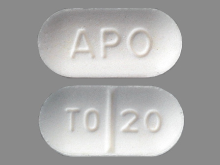 APO TO 20: (60505-0234) Torsemide 20 mg Oral Tablet by Apotex Corp.