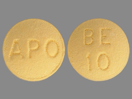 APO BE 10: (60505-0266) Bzp Hydrochloride 10 mg Oral Tablet by Apotex Corp