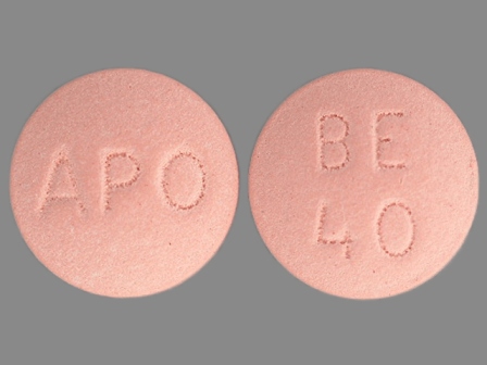 APO BE 40: (60505-0268) Bzp Hydrochloride 40 mg Oral Tablet by Apotex Corp