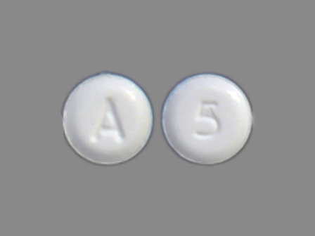A 5: (60505-2592) Alendronic Acid 5 mg (As Alendronate Sodium 6.53 mg) Oral Tablet by Apotex Corp.