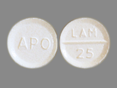 LAM 25 APO: (60505-2663) Lamotrigine 25 mg Oral Tablet by Apotex Corp