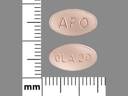 APO OLA 20: (60505-3140) Olanzapine 20 mg Oral Tablet by Apotex Corp.