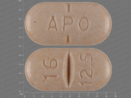 APO 16 12 5: (60505-3758) Candesartan Cilexetil 16 mg / Hctz 12.5 mg Oral Tablet by Apotex Corp.