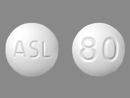 ASL 80: (60631-080) Edarbi 80 mg Oral Tablet by Arbor Pharmaceuticals Ireland Limited
