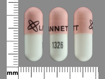 LANNETT 1326: (60687-100) Ursodiol 300 mg Oral Capsule by American Health Packaging
