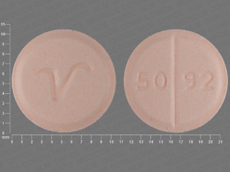 5092 V: (60687-145) Prednisone 20 mg Oral Tablet by American Health Packaging
