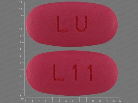 LU L11: (60687-282) Azithromycin Monohydrate 250 mg Oral Tablet by Aidarex Pharmaceuticals LLC