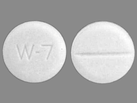 W 7: (60687-304) Captopril 12.5 mg Oral Tablet by American Health Packaging