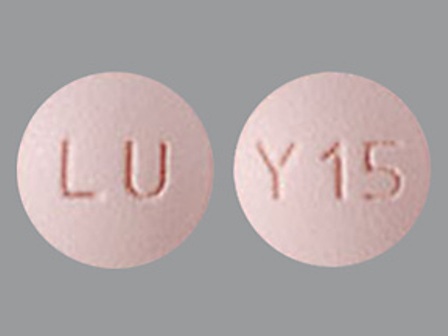 LU Y15 pink pill