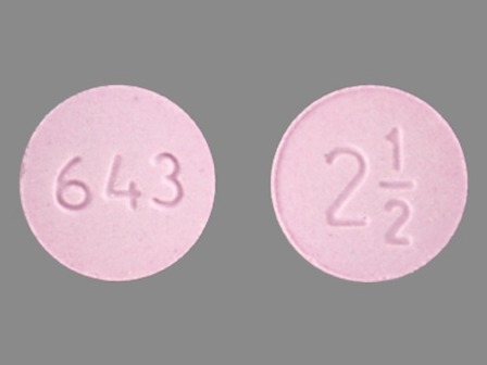 643 2 1 2: (60687-536) Metolazone 2.5 mg Oral Tablet by American Health Packaging