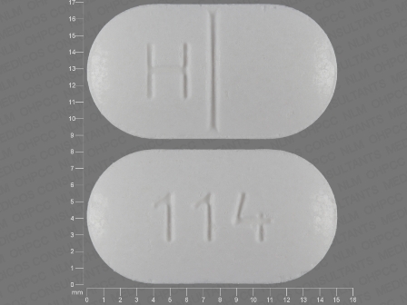 114 H: (60687-559) Methocarbamol 500 mg Oral Tablet by American Health Packaging