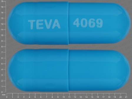 TEVA 4069: (60687-572) Prazosin Hydrochloride 5 mg Oral Capsule by American Health Packaging