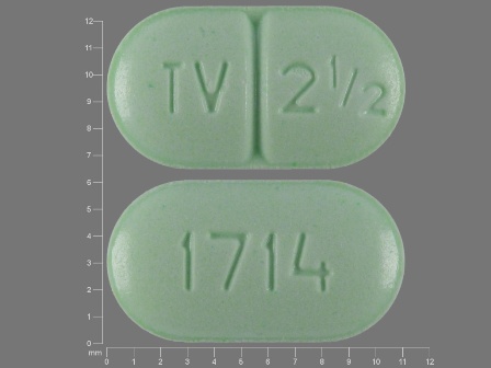 TV 2 1 2 1714: (61786-626) Warfarin Sodium 2.5 mg Oral Tablet by Remedyrepack Inc.