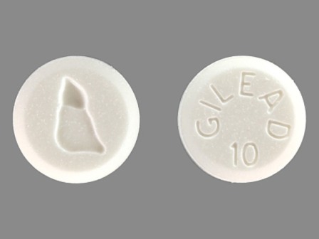 Gilead 10: (61958-0501) Hepsera 10 mg Oral Tablet by Gilead Sciences, Inc.