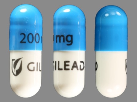 200mg GILEAD: (61958-0601) Emtriva 200 mg Oral Capsule by Gilead Sciences, Inc.