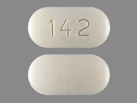 142 White Oval Pill