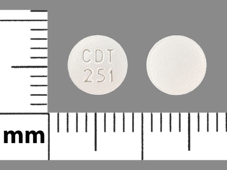 CDT 251: (63304-501) Amlodipine (As Amlodipine Besylate) 2.5 mg / Atorvastatin (As Atorvastatin Calcium) 10 mg Oral Tablet by Ranbaxy Pharmaceuticals Inc