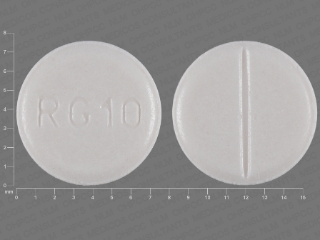 RG10: (63304-539) Allopurinol 100 mg Oral Tablet by Blenheim Pharmacal, Inc.