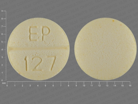EP 127: (64125-127) Folate 1 mg Oral Tablet by Excellium Pharmaceutical Inc.