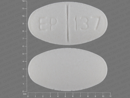 EPI 137: (64125-137) Benztropine Mesylate 1 mg Oral Tablet by Remedyrepack Inc.