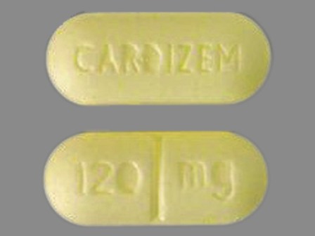 CARDIZEM 120mg: (64455-792) Cardizem 120 mg Oral Tablet by Bta Pharmaceuticals