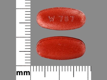 W787: (64679-787) Carbidopa 50 mg / Entacapone 200 mg / L-dopa 200 mg Oral Tablet by Wockhardt USA LLC.