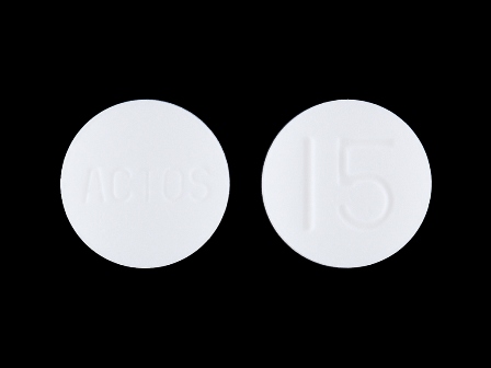 ACTOS 15: (64764-151) Actos 15 mg Oral Tablet by Remedyrepack Inc.