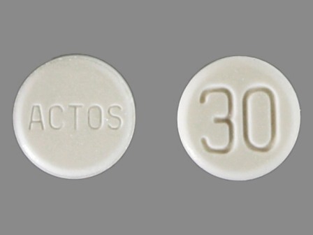 ACTOS 30: (64764-301) Actos 30 mg Oral Tablet by Rebel Distributors Corp.