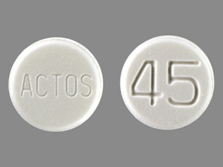 ACTOS 45: (64764-451) Actos 45 mg Oral Tablet by Lake Erie Medical & Surgical Supply Dba Quality Care Products LLC