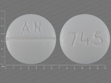 AN 745: (65162-745) Promethazine Hydrochloride 12.5 mg Oral Tablet by Aidarex Pharmaceuticals LLC