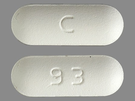 C 93: (65862-078) Ciprofloxacin (As Ciprofloxacin Hydrochloride) 750 mg Oral Tablet by Aurobindo Pharma Limited