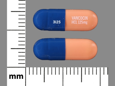Vancomycin 3125;VANCOCIN;HCL;125;MG
